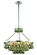  1509D26PN - Bettina 8 light Polished Nickel Pendant Clear Royal Cut Crystal