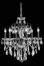  2016D24DB/RC - St. Francis 6 Light Dark Bronze Chandelier Clear Royal Cut Crystal