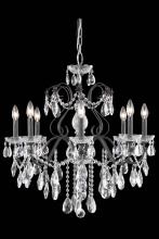  2016D26DB/RC - St. Francis 6 Light Dark Bronze Chandelier Clear Royal Cut Crystal