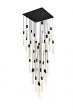  2066G42BK - Weston 36 Lights Pendant in Black