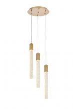  2067D16SG - Weston 3 Lights Pendant in Satin Gold