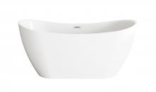  BT30459GW-PCH - 59 inch Bathtub in Glossy White with Chrome Trim