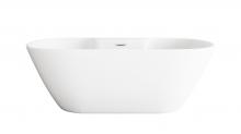  BT30567GW-PCH - 67 inch Bathtub in Glossy White with Chrome Trim