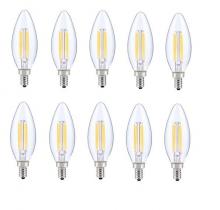  E12LED105-10PK - LED E12 Candelabra, Blunt Tip, 2700k, 300 Degree, Cri80, Es, Ul, 6w, 40w Equivalent, 15000hrs, Lm480