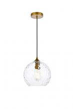  LD2282BR - Cashel 10 Inch Light Brass Pendant