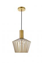  LD2414BR - Ronnie 1 Light Brass Pendant