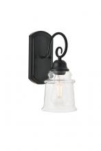  LD4007W5BK - Spire 1 Light Black Wall Sconce