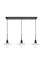  LD4040D41BK - Waltz 3 light black Pendant