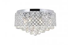  LD5010F18C - Tully 6 Light Chrome Flush Mount