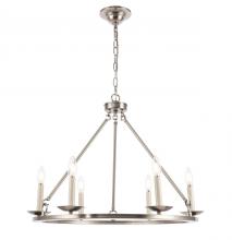  LD6010D26BN - Maine 6 Light Burnished Nickel Chandelier