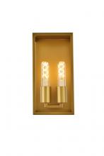  LD7055W6BR - Voir 2 Lights Wall Sconce in Brass