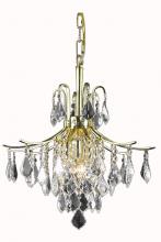  LD8100D16G - Amelia Collection Pendant D16in H20in Lt:6 Gold Finish