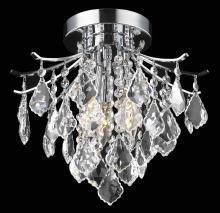  LD8100F12C - Amelia Collection Flush Mount D12in H12in Lt:3 Chrome Finish