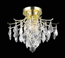  LD8100F16G - Amelia Collection Flush Mount D16in H12in Lt:3 Gold Finish