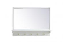  MR502821WH - Entryway Mirror with Shelf 28 Inchx21 Inch in White
