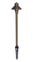  P802 - Path Light D5 H24 Antique Brass Includes Stake G4 Halogen 20w(Light Source Not Included)