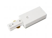  TKAEF-MW - End Feed Connector for Track Section, Matte Frosted White
