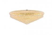  V1800F42G/RC - Primo 30 Light Gold Flush Mount Clear Royal Cut Crystal