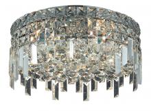  V2031F16C/RC - MaxIme 5 Light Chrome Flush Mount Clear Royal Cut Crystal