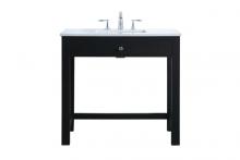  VF14836MBK - 36 Inch Ada Compliant Bathroom Vanity in Black