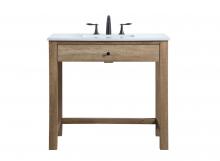  VF14836NT - 36 Inch Ada Compliant Bathroom Vanity in Natural Oak