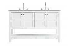  VF16454DWH - 54 inch Double Bathroom Vanity in White