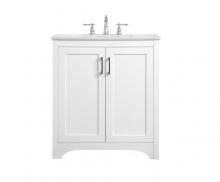  VF17030WH - 30 Inch Single Bathroom Vanity in White