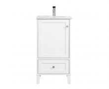  VF18018WH - 18 Inch Single Bathroom Vanity in White