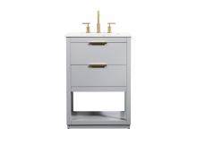 Elegant VF19224GR - 24 Inch Single Bathroom Vanity in Grey