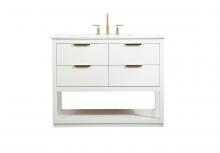  VF19242WH - 42 Inch Single Bathroom Vanity in White