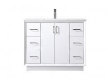  VF19642WH - 42 Inch Single Bathroom Vanity in White