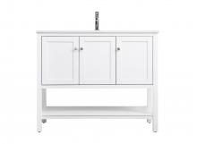  VF22242WH - 42 Inch Single Bathroom Vanity in White