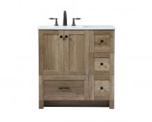  VF2832NT - 32 Inch Single Bathroom Vanity in Natural Oak