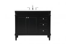  VF31842BK - 42 Inch Single Bathroom Vanity in Black