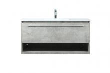  VF43540MCG - 40 Inch Single Bathroom Vanity in Concrete Grey