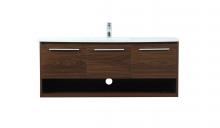  VF43548MWT - 48 Inch Single Bathroom Vanity in Walnut