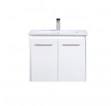  VF44024WH - 24 Inch Single Bathroom Floating Vanity in White