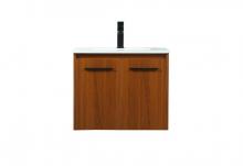  VF44524MTK - 24 Inch Single Bathroom Vanity in Teak