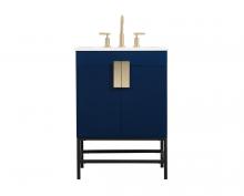  VF48824MBL - 24 Inch Single Bathroom Vanity in Blue