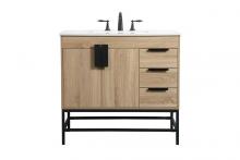  VF48836MW - 36 Inch Single Bathroom Vanity in Mango Wood