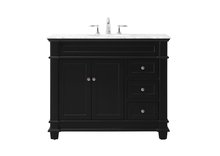  VF50042BK - 42 Inch Single Bathroom Vanity Set in Black