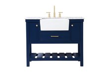  VF60142BL - 42 Inch Single Bathroom Vanity in Blue