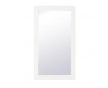  VM21832WH - Aqua Rectangle Vanity Mirror 18 Inch in White