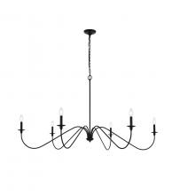  LD5056D60MB - Rohan 60 Inch Chandelier in Matte Black