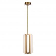  PD336507VB - Anders 7-in Vintage Brass LED Pendant