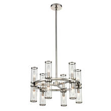  CH309066PNCG - Revolve Clear Glass/Polished Nickel 12 Lights Chandeliers