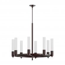  CH416108WB - Rue 38-in Warm Bronze 8 Lights Chandeliers