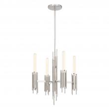  CH335019PN - Torres 19-in Polished Nickel 4 Lights Chandeliers