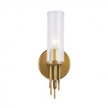  WV335103VBCR - Torres 3-in Ribbed Glass/Vintage Brass 1 Light Wall/Vanity