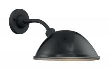  60/6904 - South Street - 1 Light Sconce with- Black and Silver & Black Accents Finish